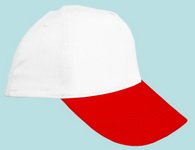 Şapka Promosyon Beyaz-Kırmızı As-20 Seri Şapka