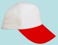 Şapka Promosyon Krem-Kırmızı As-25 Seri Şapka