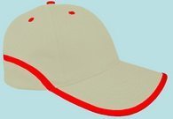 Şapka Promosyon Bej-Kırmızı As-506 Seri Şapka