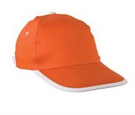 Şapka Promosyon Turuncu-Beyaz Biyeli As-703 Seri Şapka