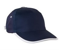 Şapka Promosyon Lacivert-Beyaz Biyeli As-705 Seri Şapka