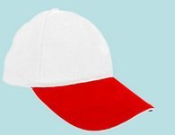 Şapka Promosyon Beyaz-Kırmızı As-54 Seri Şapka